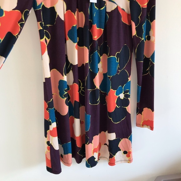 NWT BCBGeneration Pleated Floral A-Line Dress - Picture 3 of 7